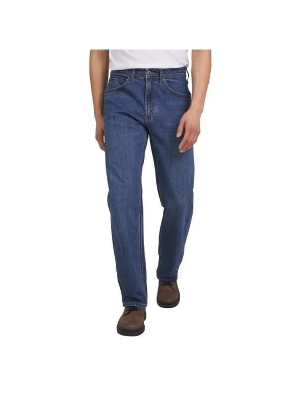 Wrangler Men's 42x32 Blue Regular Fit Stretch Denim Jeans d1679